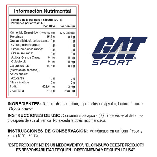 Essentials L-Carnitine 60 Caps