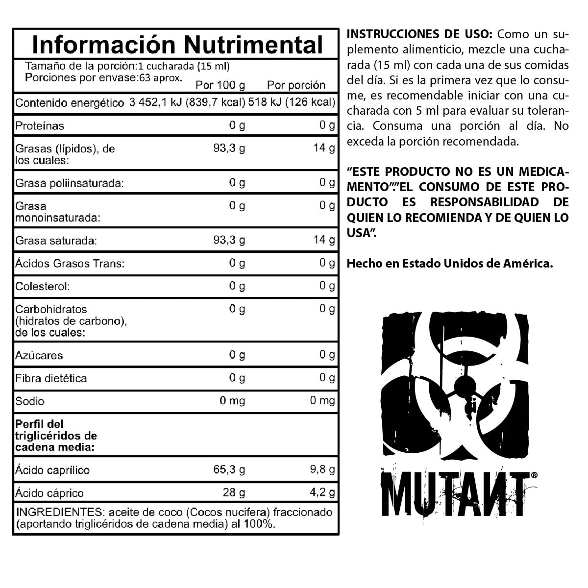 MCT Oil 946 ml