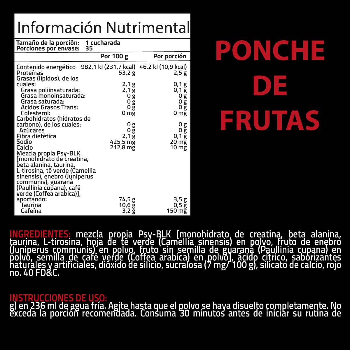 Psychotic Black 220 g