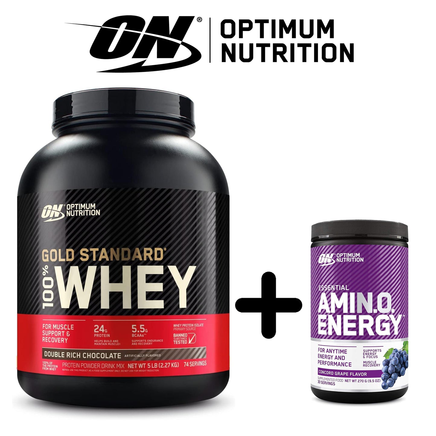 PROMO ON GOLD STANDARD 100% WHEY 5 LB + AMINO ENERGY 30 SERVS