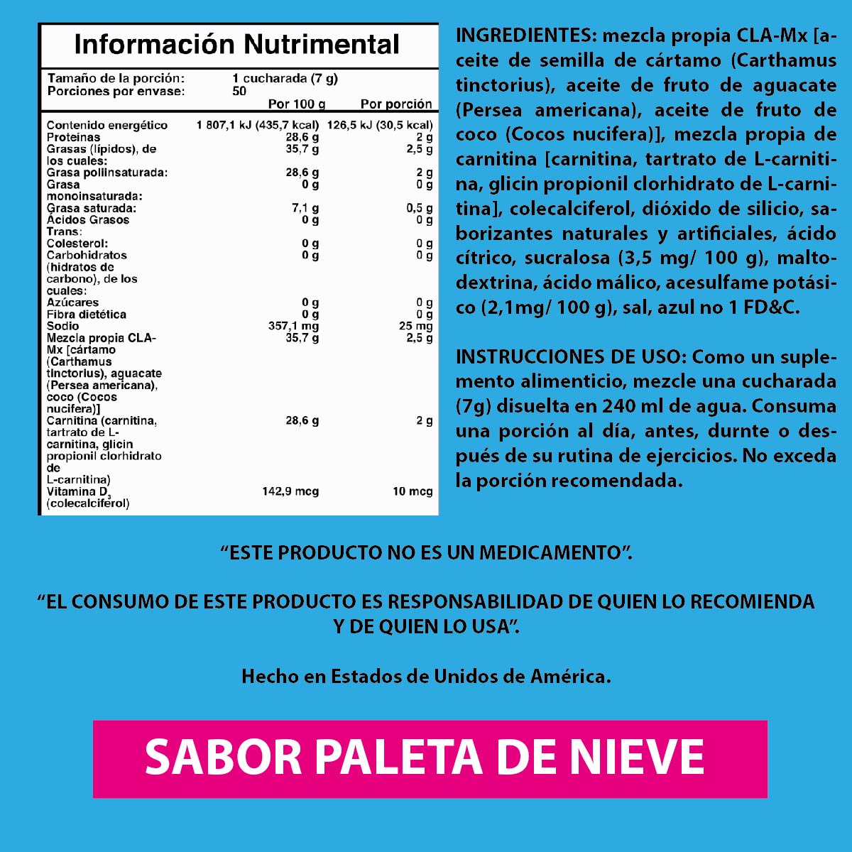 CLA+Carnitine 350 g